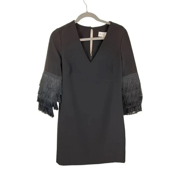Milly “Nicole” Fringe Cuff Shift Dress - Picture 5 of 16